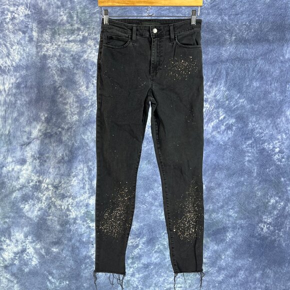 Joe's Jeans The Charlie  in Ulla (Black Denim Jeans) Sz 28 - Picture 1 of 5